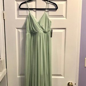 Sweet Storm Mint Green Floor Length Dress